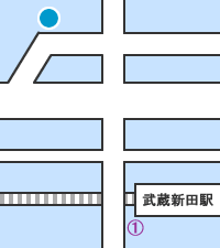 美容室プレンダミア　武蔵新田駅からの道順　イメージ1の2