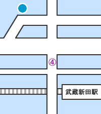 美容室プレンダミア　武蔵新田駅からの道順　イメージ4の2